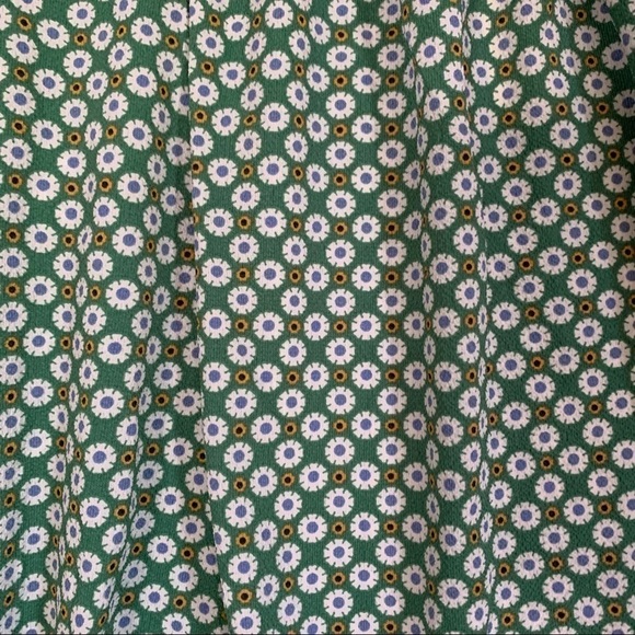 𝅺nwt Max studio green geo floral flowy mini dress - Picture 6 of 7